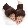 Winter Knitting Fingerless Women Gloves Cute Gloves Knitted Soft Lady Mittens Gloves