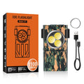 High Power 1100lm Mini Keychain Flashlight 10 Modes Light IPX5 Waterproof Power Saving UV LED EDC Outdoor Torch