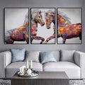 Colorful Graffiti Stallion Abstract Horse Oil Canvas Modern Wall Art Poster Waterproof ECO-Friendly Custom Size Animal Room