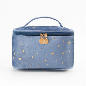 Factory Wholesale Large Capacity Velvet Travel Makeup Bag Professional Luxury Women Cute Portable Makeup Bag