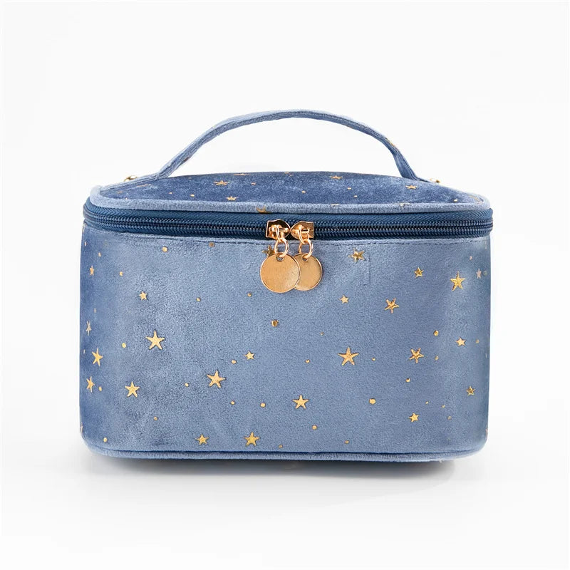 Factory Wholesale Large Capacity Velvet Travel Makeup Bag Professional Luxury Women Cute Portable Makeup Bag