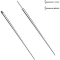Stainless Steel  Externally Threaded Piercing Kit Insertion Pin Piercing Taper Earrings Body Piercings Tool