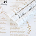 Snow Pear Paper English Wrapped Flowers Lined Bouquet Floral Packaging