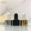 In Stock 18/410 White Rubber Teat Screw Cap Aluminium-Plastic Cosmetic Dropper for Bottles