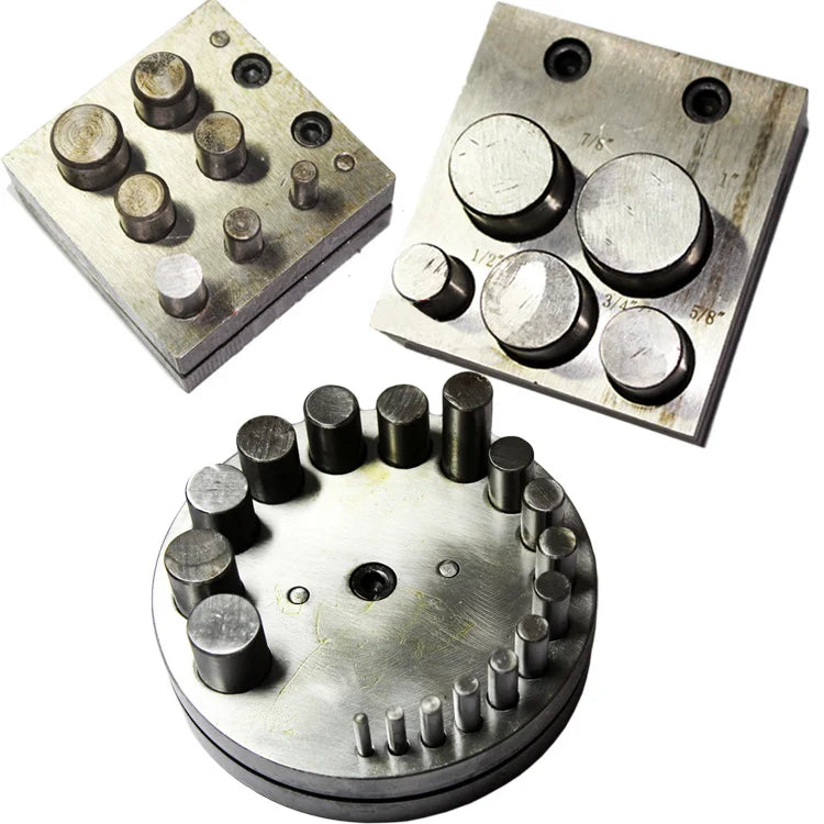 5 Holes 7 Holes 17 Holes Jewelry Making Tools Metal Dapping Punches Set Round Disc Cutter Set Disc Cutter for Jewelry