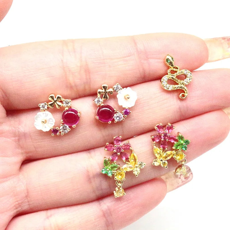 Gaby New Spring Nose Piercing Flower Nose Rings Stainless Steel Nose Studs Piercing Wholesale Body  Jewelry
