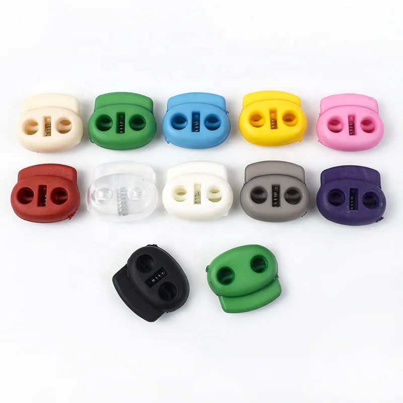 Meetee DS018 20mm Garment Sewing Accessories Plastic Plug Thread Color Rope Tightening Buckle DIY Coat Adjustment Plating Button