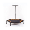 Adjustable PVC Mini Trampoline for Indoor Fitness Round Rebounder with Foam Handle for Boys and Girls
