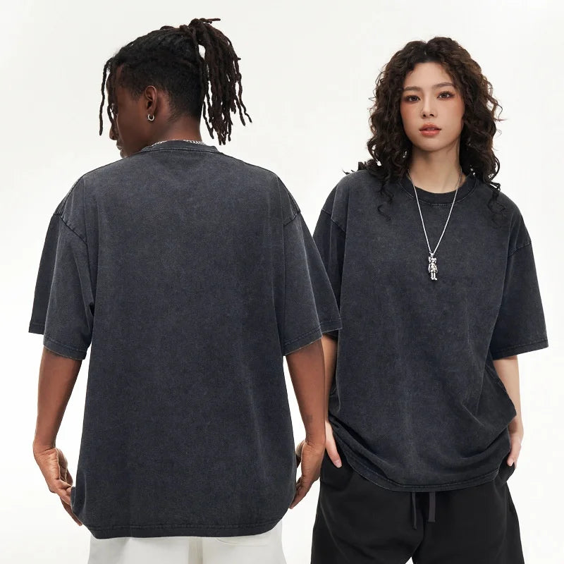 Dtg Print Streetwear Graphic Tees Blank Tshirt Plus Size Men'S Clothing Acid Wash T-Shirt Mens Custom Vintage Oversized T Shirts