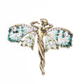 Female Retro Artistic Simple Temperament Brooch Pin Double Butterfly Brooches for Wedding & Party Decor Great Gift Idea