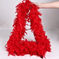 Wholesale 2 Yard Heavy Weight Dyed Turkey Feather Boa Chandelle Craft Boa for Party and Carnival Decorations