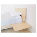 Basic Brown Wooden Minimalist Panel Bed Frame with Upholstery 18mm Thick Plywood Wall Bed Style Without Headboard