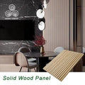 MUMU Gold Color Wooden Covering Cladding Slat Decorative Indoor Wall Panels for Living Room