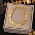 G3931 Wholesale Stainless Steel Chain Bracelets Hippie Gothic Pearl Chain Charms Pendants Fashion Bracelet for Women Jewelry