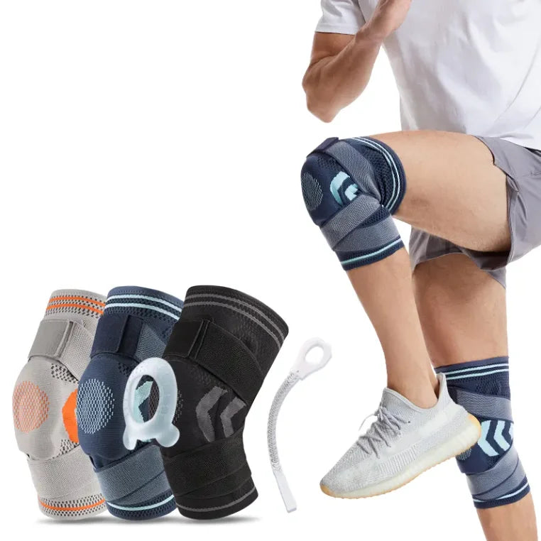 2025 New Hot Sale High Elastic Compression Professional Sports Knee Sleeve Support Breathable Bandage Knee Braces for Knee Pain