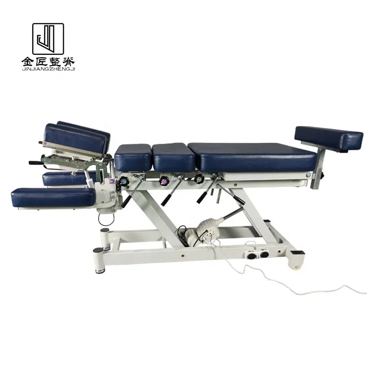New Developed Modern Professional Physiotherapy Chiropractic Massage Traction Table with Metal Frame 3-Motor for Hotel & Gym Use