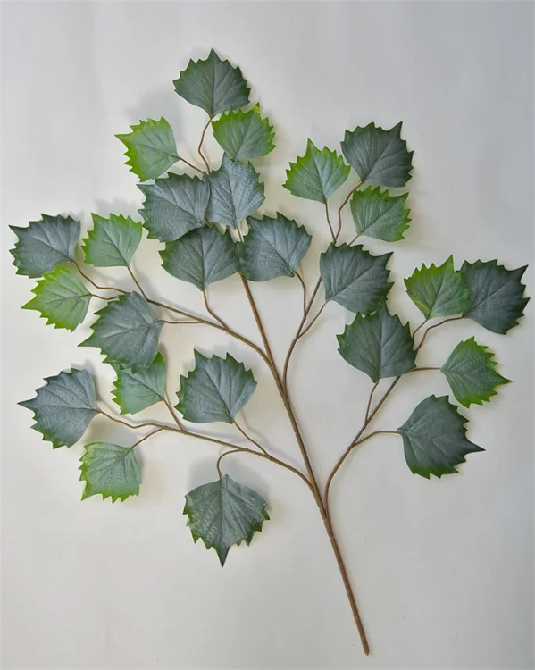 Wholesale B-2634 Real Touch Artificial Tree Branch Green Leaf and Grass for Outdoor Decorative Purpose