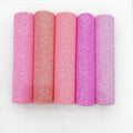 Fluorescent Chunky Glitter Synthetic Leather Fabric Roll/Sheet Elastic Backing for Making Hairbows