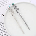 Women Girls Metal Pan Bun Hairpins Snake Shaped Updo Hair Accessories Rod Pin Chopstick Hair Wand Chop Sticks for Hair
