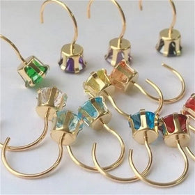 Real 14K Gold Filled 3mm 4mm 5mm 6mm GF Jewelry Findings AAA Zircon Hoop Earring Ear Wire Hook Women Accessories