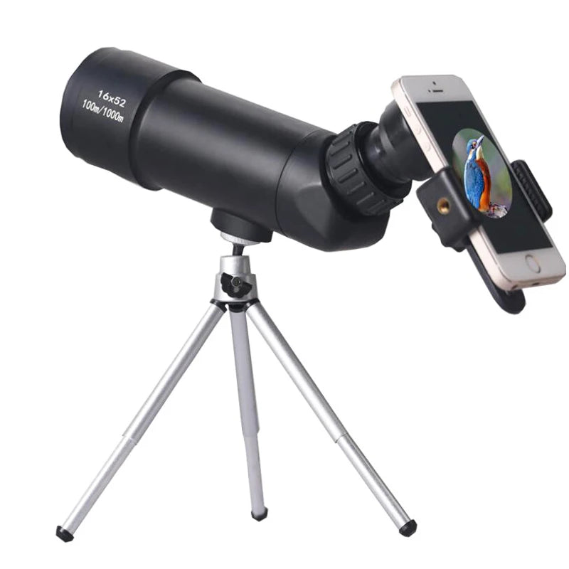 16x52 Portable High Magnification High Checklist Binoculars Target Mirror Mini Low Light Night Vision Bird Watching Mirror