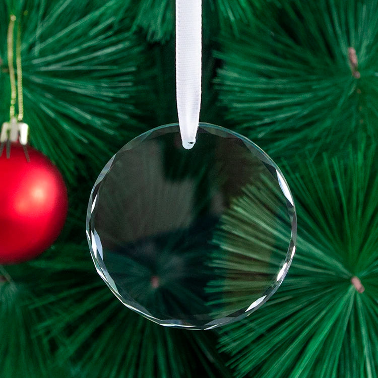 Factory Wholesale High Quality K9 Blank Crystal Glass Ornament Round Shape 60 MM for Laser Engraving or Uv Printing