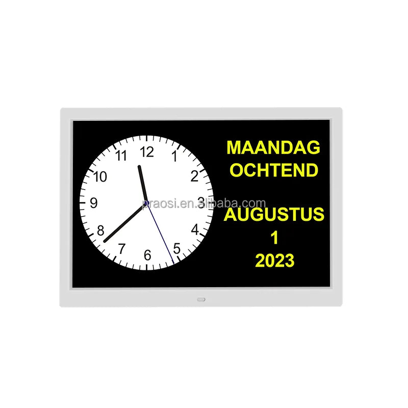 Pros 15 Inch Medicine Reminders Remote Control Dementia Clock Alarm Date Day Week Digital Desk Wall Clock Seniors Alzheimer's