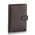Personalized Custom Logo Genuine Leather RFID Long Passport Holder Cover Travel Wallet Coin ID Credit Card Slots Pen Holder
