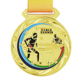 Wholesale Price Free Print Custom Metal Table Tennis Medal School Sports Competition Gold Silver Bronze Ping Pong Ball Medals