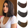 Human Hair Extensions Black Brown Natural Hairpin Clip in False Hair Pieces for Women Hair Pad