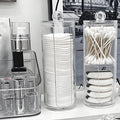 Hot Products Multifunctional Transparent Plastic Cosmetic Cotton Pads Storage Jar Makeup Organizer and Cosmetic Organiser
