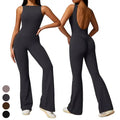 One Piece Gym Fitness Jumpsuits Casual U Back Yoga Clothing Quick Dry Scrunch Butt Sports Bodysuit Yoga Jumpsuit for Women