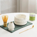 Custom Logo 6PC Gift Packaging Customized Elegant Japanese Matcha Tea Set Insert Bamboo Whisk Chasen Ceramic Bowl Matcha Kit Set