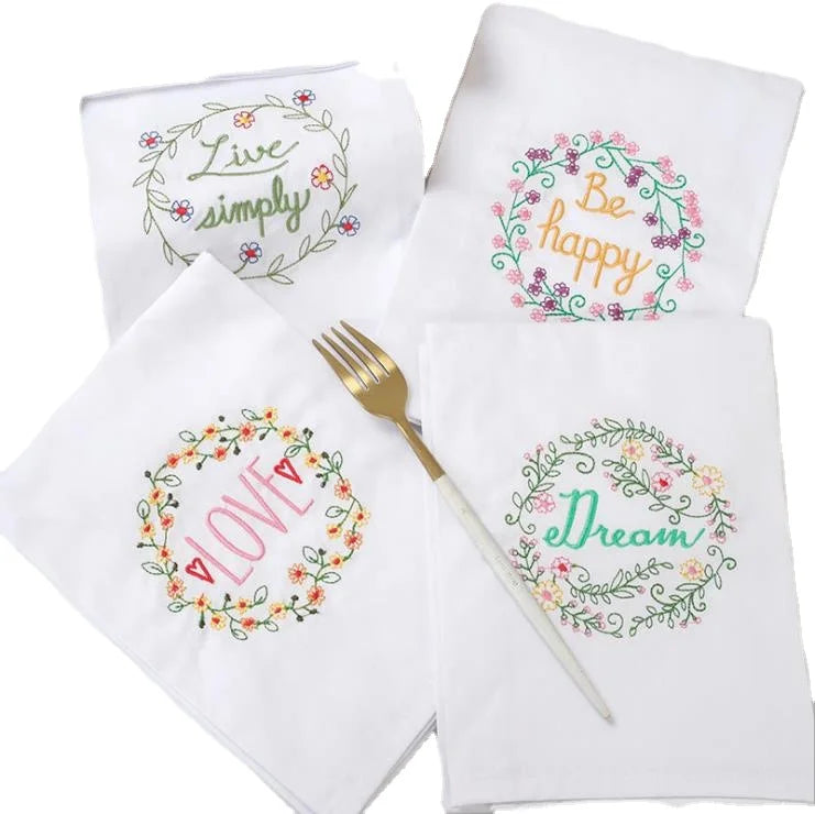 Customized Napkins and Paper Towels Soft White 46*68cm Absorbent Napkins Guest Towels Paper Napkins