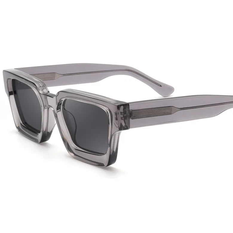 Custom Logo High End Luxury Fashionable Thick Acetate Sunglasses Polarized Sunglass for Men Women