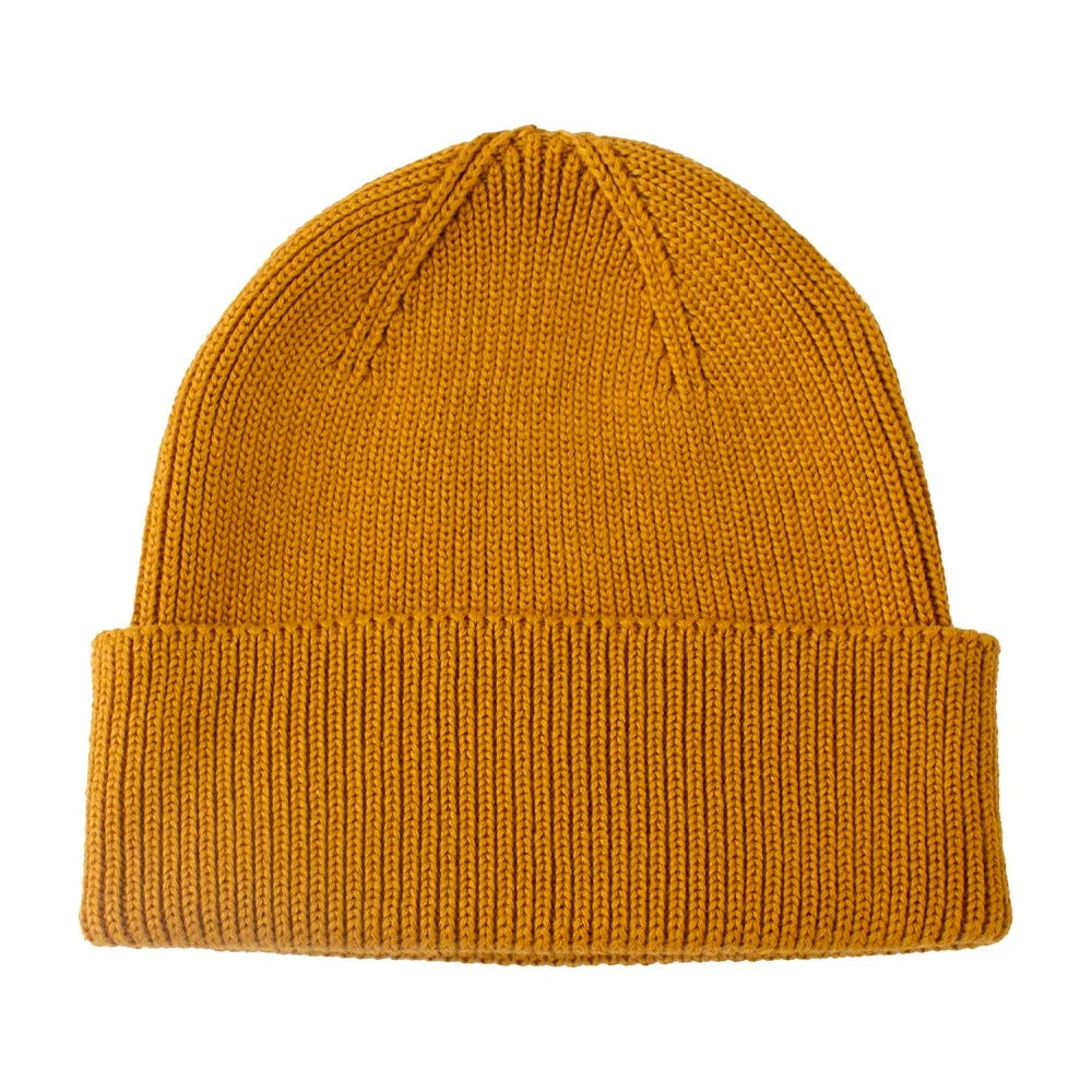 Custom 3D Embroidery Logo Cuffed Recycled Polyester Unisex Winter Beanie Hats with Low MOQ for Beach Use