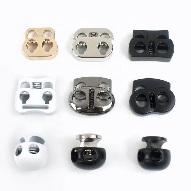 Deepeel DS028 Alloy Pig Snout Shape Bag Accessories Rope End Lock Hat Bag Clothes Adjust Clasp Spring Spring Buttons Stopper