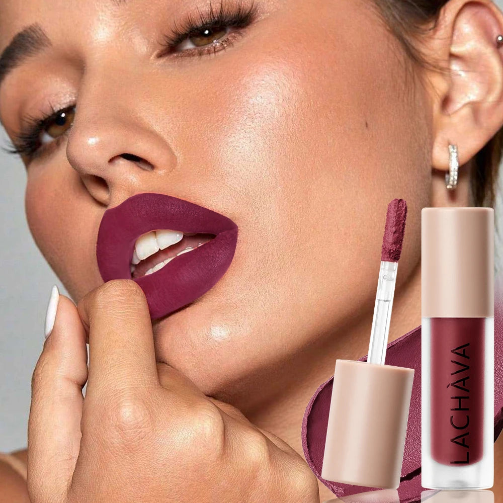 Wholesale Velvet Matte Lip Mud Long Lasting Waterproof High Pigment Liquid Lipstick Vegan Private Label