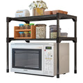 2 Storeys Shelf Kitchen Microwave Oven Shelf Storage for Microwave Microwave Mven Rack Carton Storage Holders & Racks