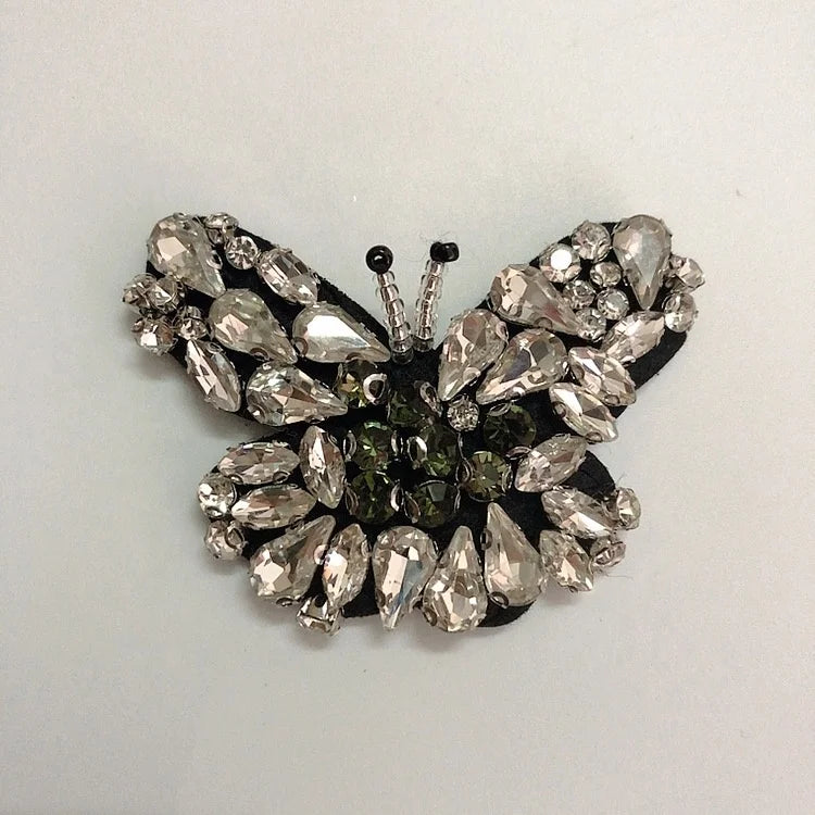 DIY Handmade Decorative Rhinestone Embroidered Animal Patches Colorful Sewing on LT9314