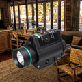 Powerful 1000 Lumen LED Combo Tactical Flashlight with Green & Red Laser Light Mini Red Beam