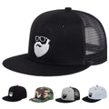 BSCI Factory Direct Custom 6-Panel Flat Brim Canvas Baseball Cap Sporty Style Summer Outdoor Mesh Trucker Snapback Character