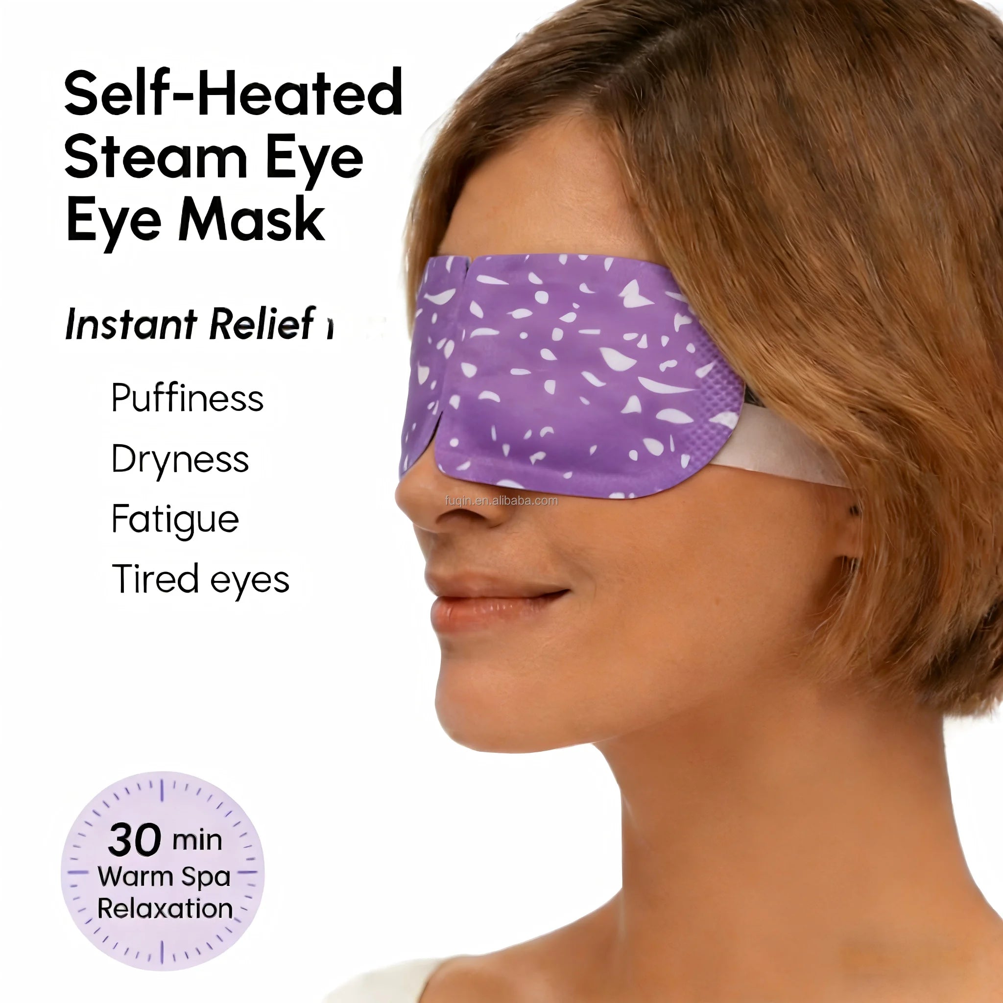 TheMoreCare Disposable Fashionable Air Activated Self Heating Heated Hot Steam Eye Mask Manufacturer for Dryness Fatigue Relief