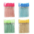 Wholesale Glitter Fashion Disposable Professional Eyelash Brush Portable Mascara Wands for Beauty Salon High Quality Lash Brush