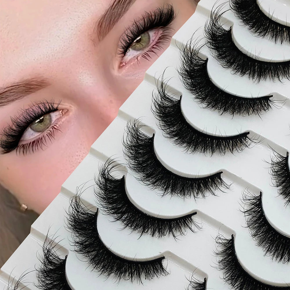 10 Pairs False Eyelashes Fox Eyelash Strip Lash Foxy Effect Fox Lashes Wholesale
