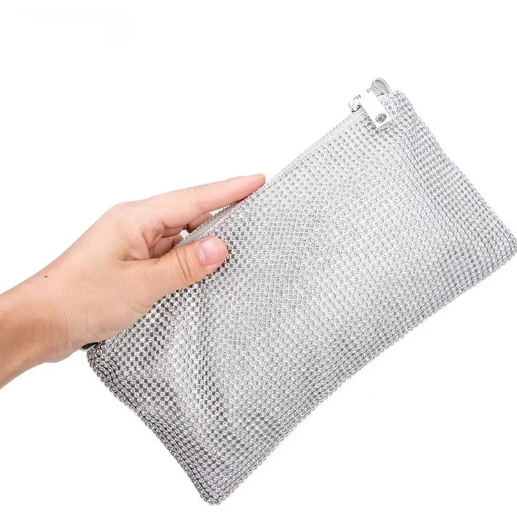 Large Capacity Eco-Friendly Travel Cosmetic Bag Glitter Beauty Zipper Closure New Fashionable Luxury Design