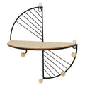 Hotsale Wood Minimalist Home Decor Modern Wooden Floating Shelf Bracket Metal Home Decor Luxury Accessories