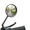 22mm Black Bicycle Rearview Mirror 360 Degree Rotating Acrylic Convex Mirror for BMX Mountain Road Bikes