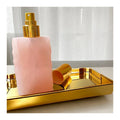 DIY Blue Bathroom Accessory Rose Quartz Spray Bottle Dispenser Pump Body Lotion Dispenser for Bottles