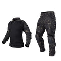 IDOGEAR Men G3 Assault Camo Camouflage Tactical Hunting BDU Tactical Uniform with Knee Pads Elbow Pads Hunting Clothes Frog Suit